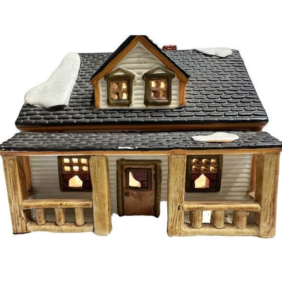 Lemax Retired Plymouth Corners White Cliff Lighted Lighthouse 1997‎ - Picture 2 of 13